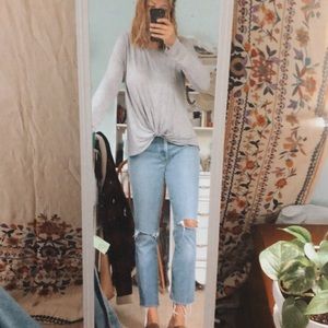 Boutique knitted front long sleeve